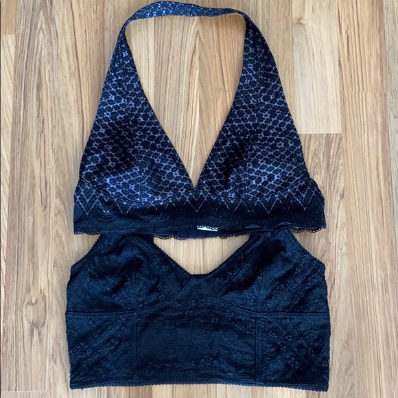 Free People Other - Free People black bralettes set of two size small